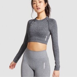 Gymshark Heather Gray Long Sleeve Set